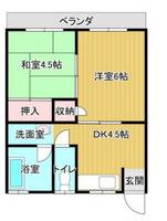 コーポミヤビの間取り