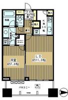 東京都港区芝3(マンション)の賃貸物件の間取り