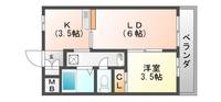 Radiant 14th (レディアント14th)の間取り