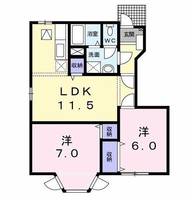 東京都日野市西平山5(アパート)の賃貸物件の間取り