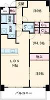 大阪府堺市堺区宿屋町西3(マンション)の賃貸物件の間取り