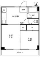 モリヤマンションの間取り