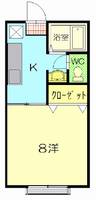 山口県山口市吉田(アパート)の賃貸物件の間取り