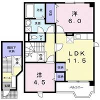 広島県福山市津之郷町大字津之郷(アパート)の賃貸物件の間取り