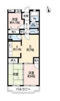 東京都八王子市別所1(マンション)の賃貸物件の間取り