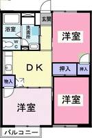 埼玉県大里郡寄居町大字鉢形(アパート)の賃貸物件の間取り