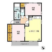 Salt Valley Court (ソルトバレーコート)Bの間取り