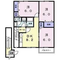 シプレスアルディア Aの間取り