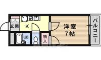 大阪府高槻市氷室町1(マンション)の賃貸物件の間取り