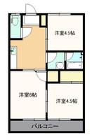 コーポ千里の間取り