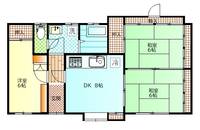 福島県福島市鳥谷野字宮畑(一戸建)の賃貸物件の間取り