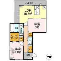 福島県郡山市赤木町(アパート)の賃貸物件の間取り