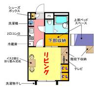 兵庫県尼崎市三反田町1(アパート)の賃貸物件の間取り