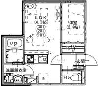 埼玉県新座市栗原6(アパート)の賃貸物件の間取り