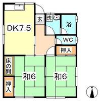 岡山県倉敷市玉島2(一戸建)の賃貸物件の間取り