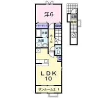 新潟県新潟市中央区山二ツ5(アパート)の賃貸物件の間取り