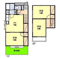 神奈川県平塚市山下(一戸建)の賃貸物件の間取り