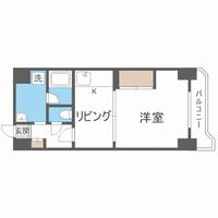北海道札幌市中央区南五条西7(マンション)の賃貸物件の間取り