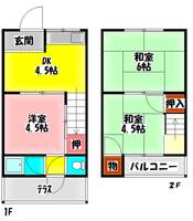大阪府守口市金田町6(一戸建)の賃貸物件の間取り