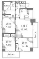 東京都荒川区西日暮里1(マンション)の賃貸物件の間取り