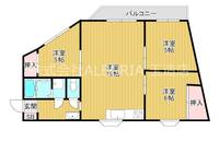 大阪府大阪市東成区大今里西3(マンション)の賃貸物件の間取り