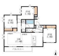 東京都新宿区中落合1(マンション)の賃貸物件の間取り