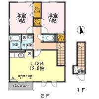 ビーハウス有田 Aの間取り