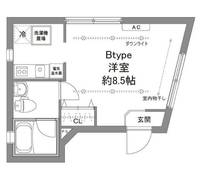 東京都杉並区上高井戸3(マンション)の賃貸物件の間取り