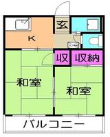 堀ハイツの間取り