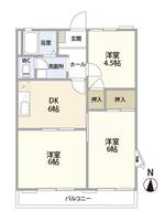 横手ハイツの間取り