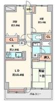 セントラルコート吉川の間取り
