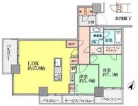 ブリリアザタワー東京八重洲アベニューの間取り