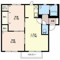 コスモコートサンコウ 202の間取り