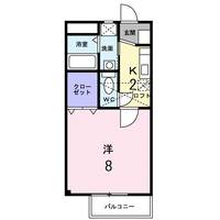 福岡県久留米市津福本町(アパート)の賃貸物件の間取り