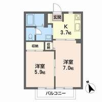 コーポ・フォーレストIIの間取り