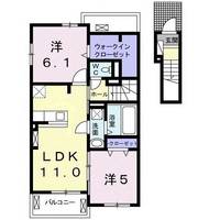 ラ・ヴェルジュIの間取り