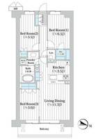 東京都世田谷区砧7(マンション)の賃貸物件の間取り