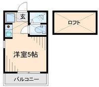 神奈川県横浜市港北区綱島西2(アパート)の賃貸物件の間取り