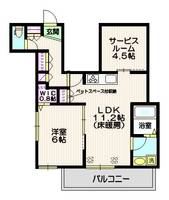 東京都豊島区南長崎6(マンション)の賃貸物件の間取り