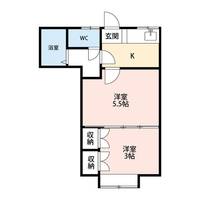 新潟県新潟市中央区愛宕3(アパート)の賃貸物件の間取り