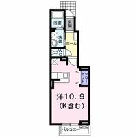 徳島県小松島市大林町字森ノ本(アパート)の賃貸物件の間取り