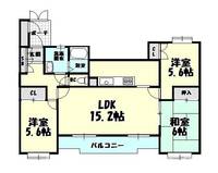 福岡県糟屋郡志免町志免3(マンション)の賃貸物件の間取り