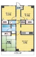 東京都小平市大沼町1(マンション)の賃貸物件の間取り