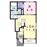 福島県いわき市泉町下川字谷地川(アパート)の賃貸物件の間取り