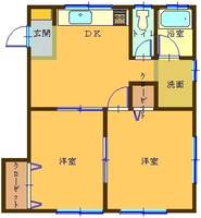 コーポ コスモス2の間取り