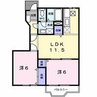 サンシティー国府Aの間取り
