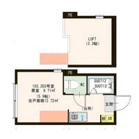 東京都荒川区町屋3(アパート)の賃貸物件の間取り