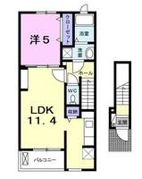 東京都府中市新町2(アパート)の賃貸物件の間取り