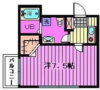 埼玉県さいたま市浦和区常盤5(マンション)の賃貸物件の間取り