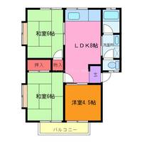 第二 岡田コーポの間取り
